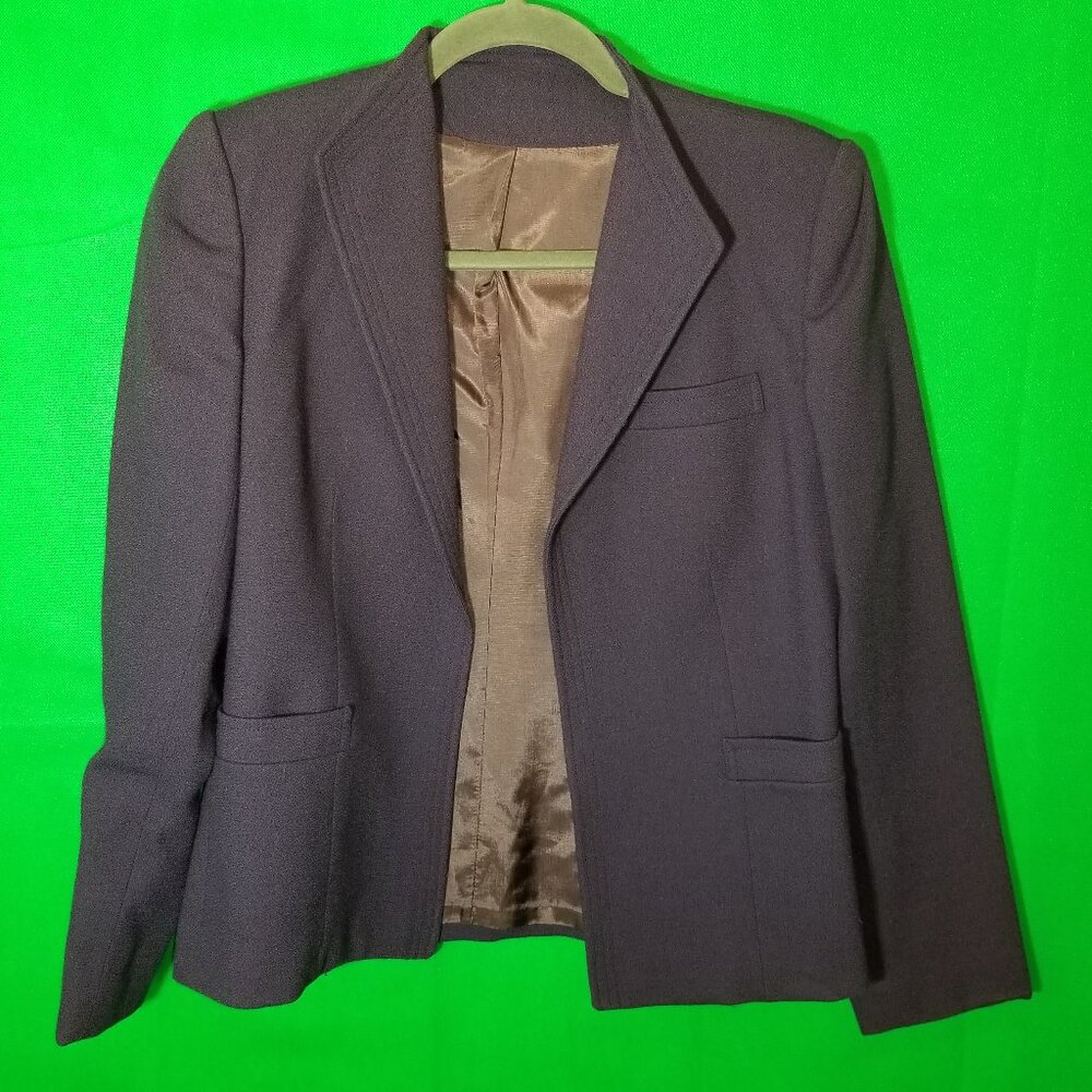 Daniel For Spellbound Wool Egg Plant Purple Blazer Jacket Size 6 Business Work